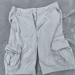 Boys khaki cargo shorts size 14